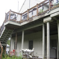 Before Porch and Deck Construction New Hampshire - Brix & Stix Construction